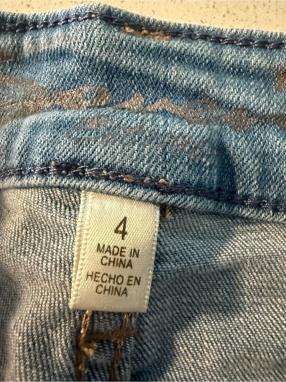 Light Wash Denim Bermuda Shorts W4 New Seven Brand
